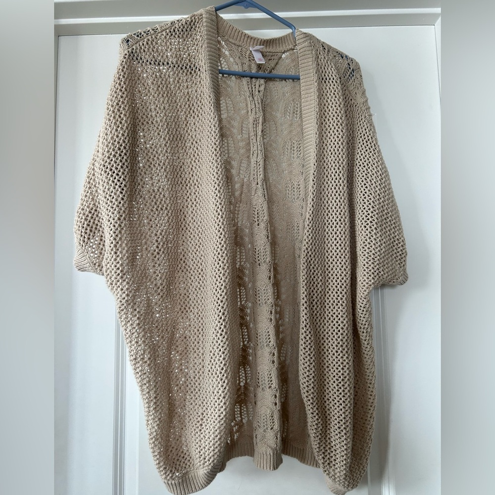 Knit cardigan sweater